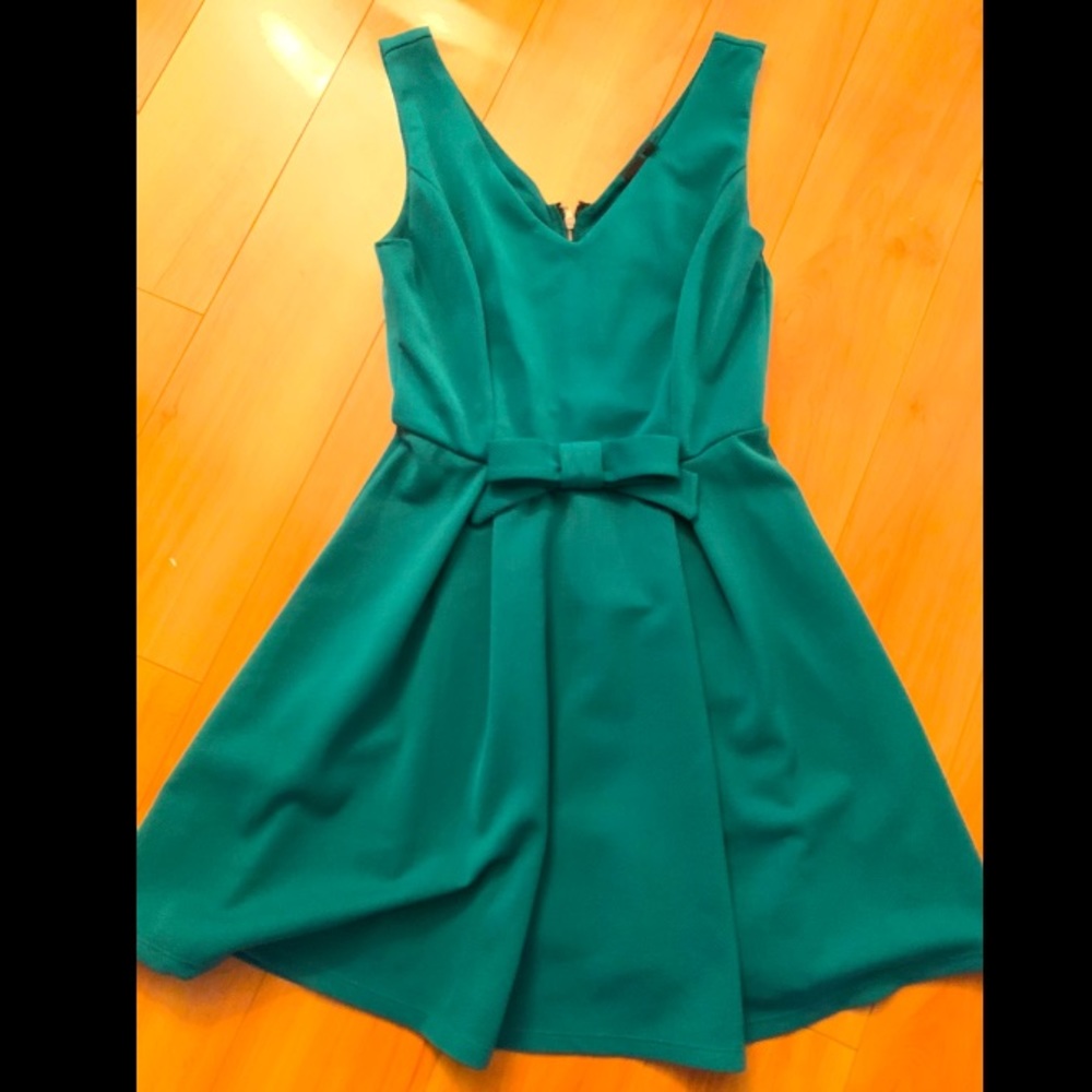 Green bow front Trixxi dress.